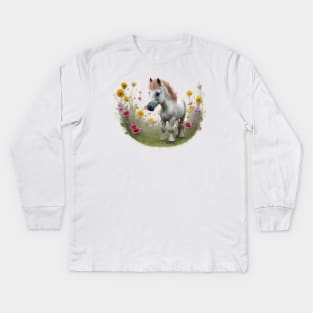 Cute pony Kids Long Sleeve T-Shirt